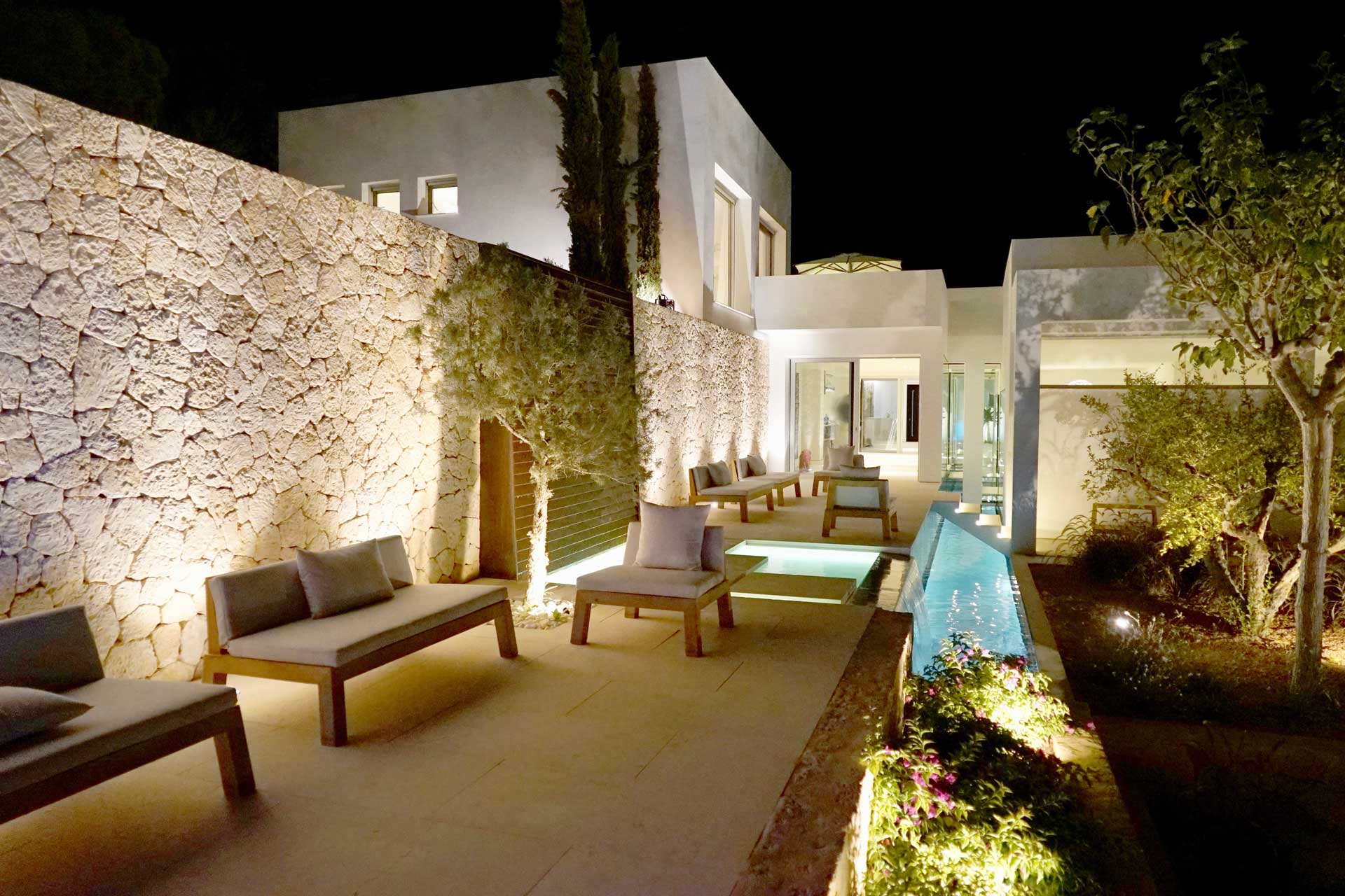 Villa CA Ibiza bei Nacht
