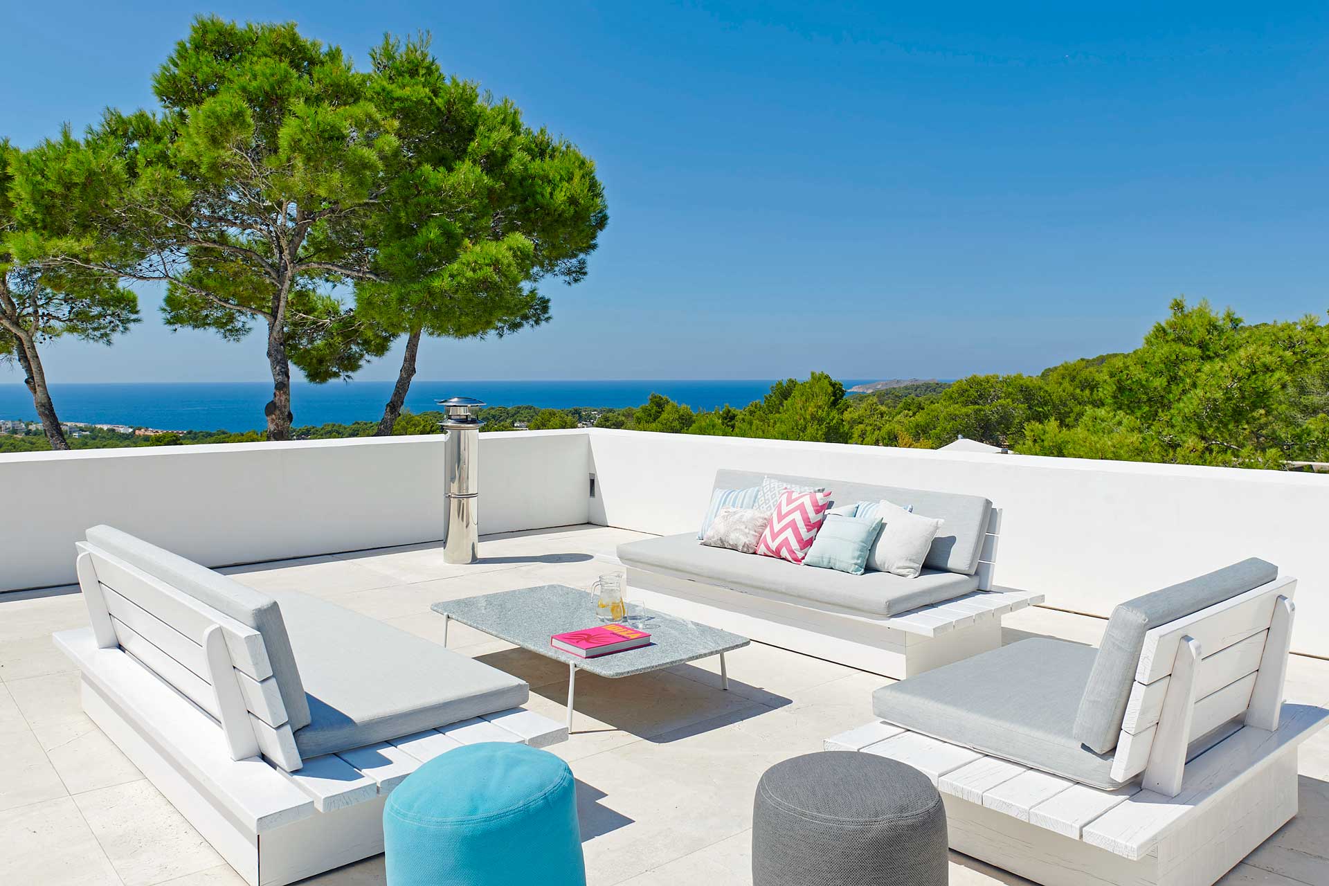 Villa CA Ibiza - Roof terrace with chill out corner