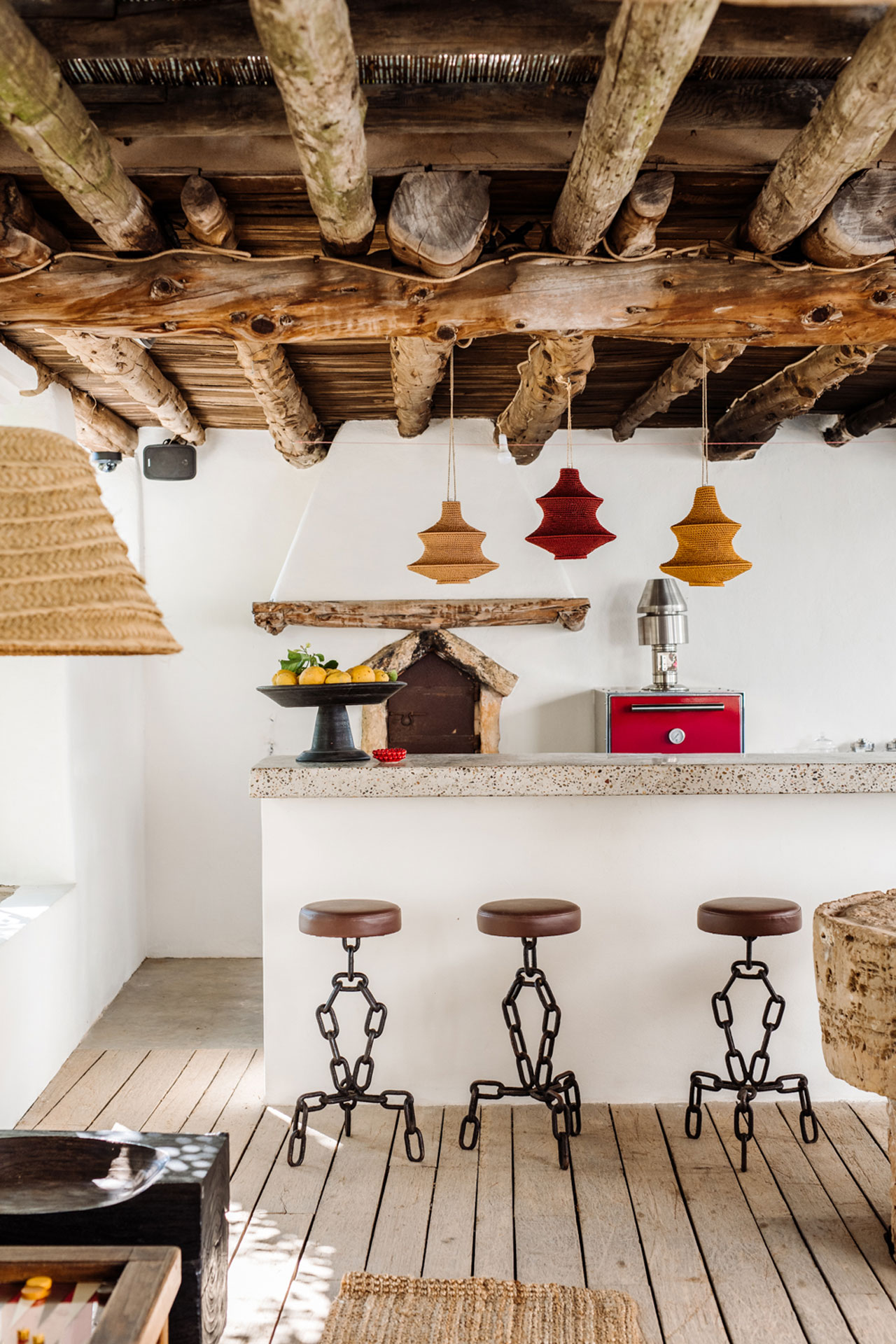 Finca DELICA Ibiza - Chill-Out Bereich mit Außenküche