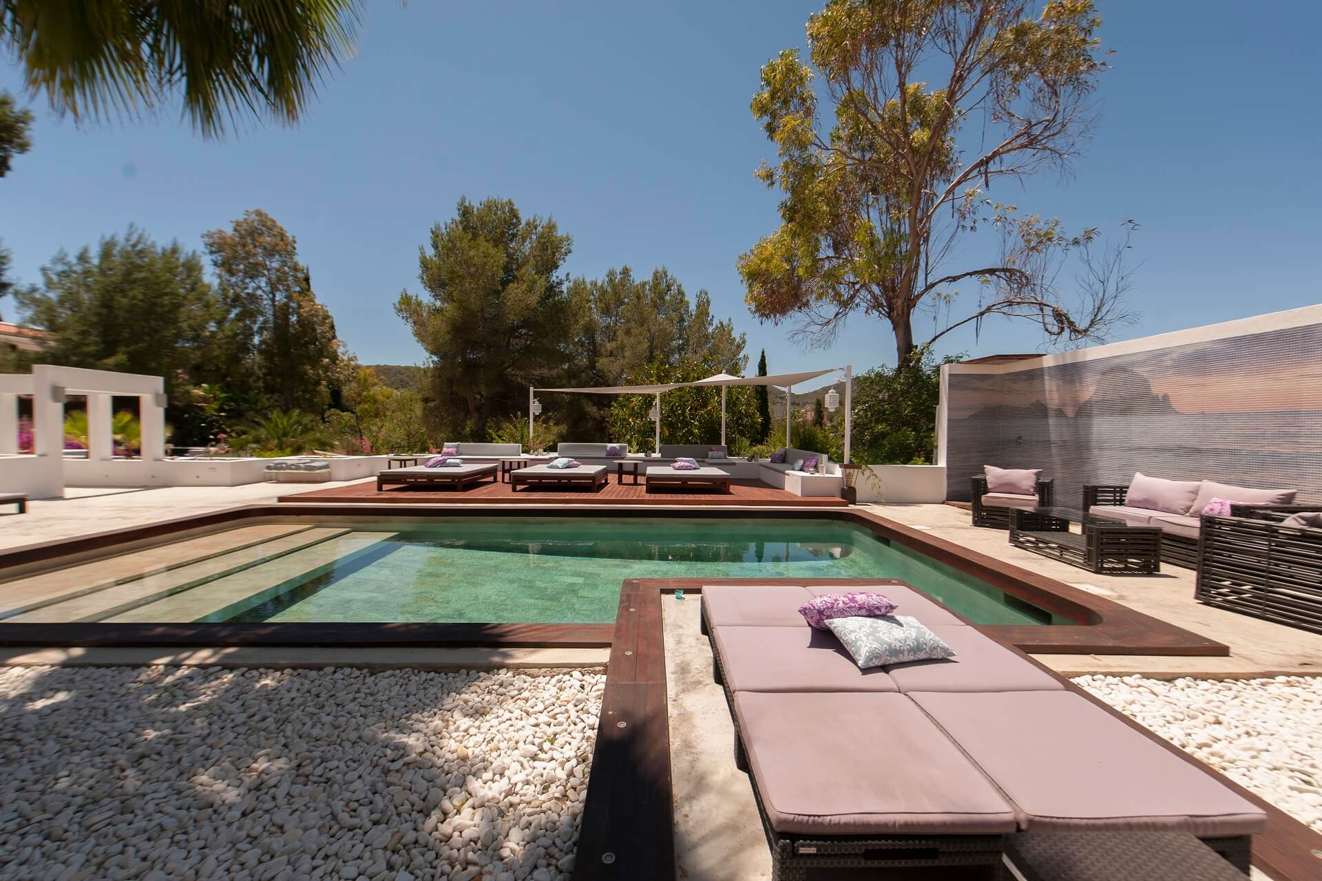 Casa India Ibiza - Swimming pool 2 with sun beds